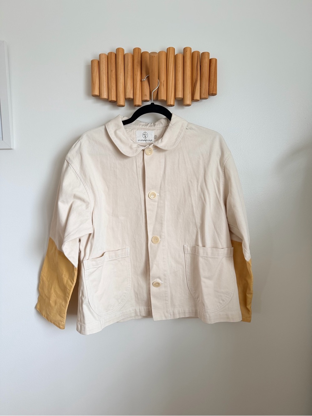 Older Brother Cream & Mustard Lightweight Jacket